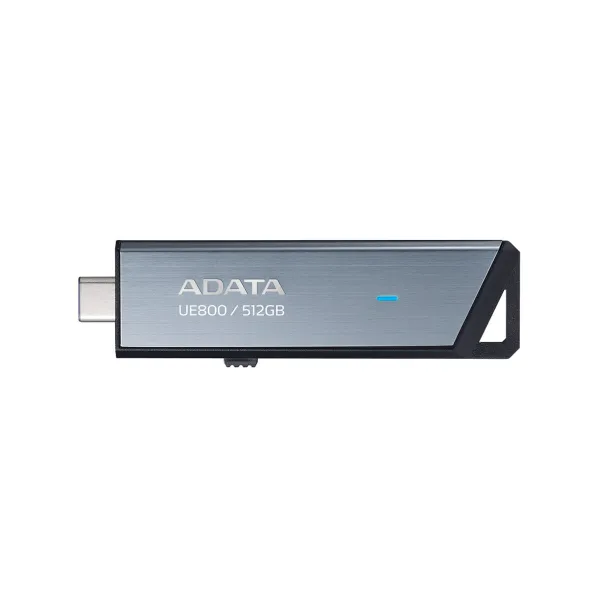 USB Zibatmiņa Adata AELI-UE800-512G-CSG 512 GB Melns Sudrabains