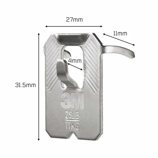 Hook for hanging up 3M 11 Kg (2 Units)