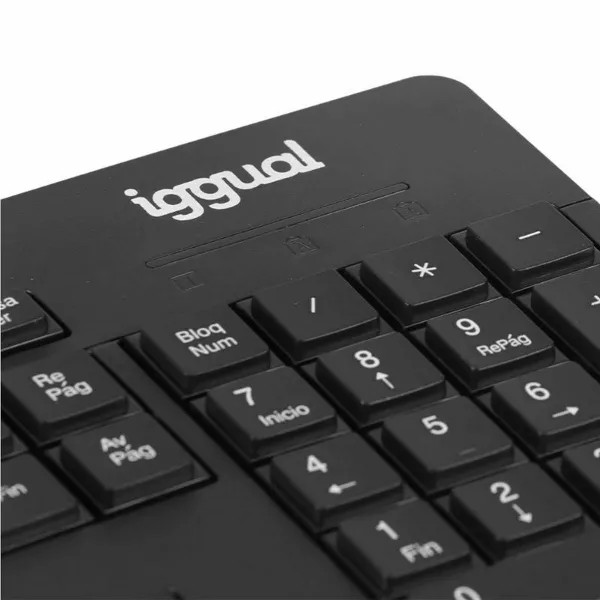 Klaviatūra ir pelė iggual WMK-BUSINESS2 Juoda Ispaniška Qwerty