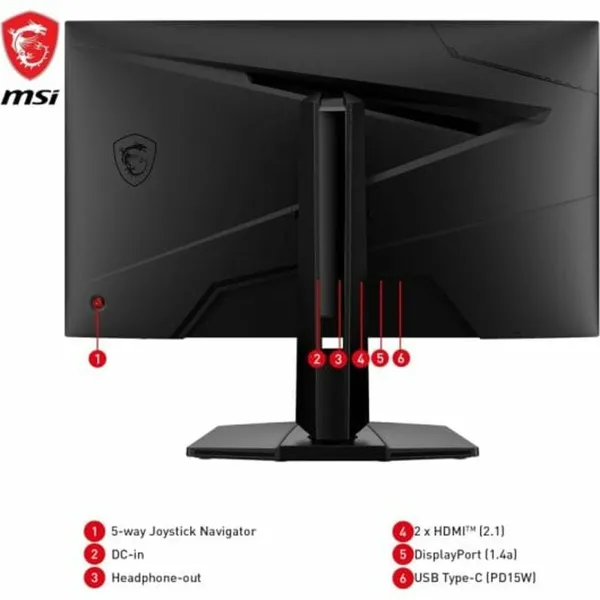 Monitorius žaidimams MSI 9S6-3CC29H-253 27" 4K Ultra HD