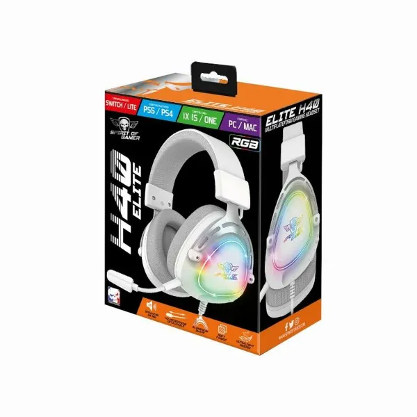 Žaidimų ausinės su mikrofonu Spirit of Gamer Elite H-40