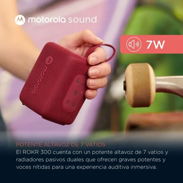 Nešiojamos Bluetooth garso kolonėlės Motorola ROKR 300 RED 7 W