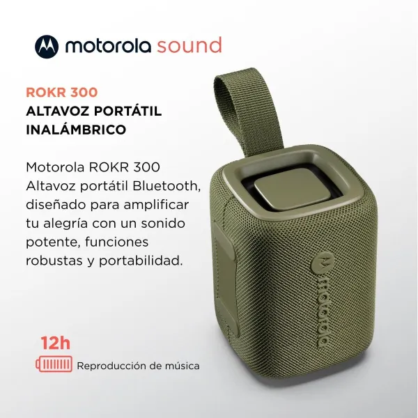 Nešiojamos Bluetooth garso kolonėlės Motorola ROKR 300 7 W Žalia