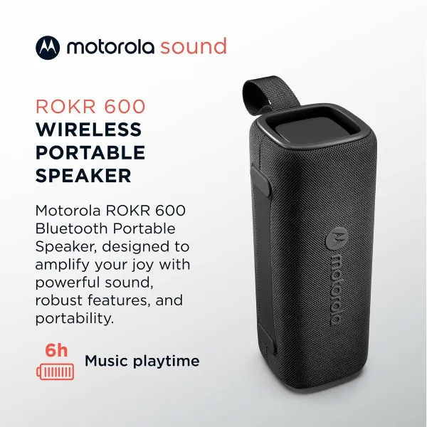 Nešiojamos Bluetooth garso kolonėlės Motorola ROKR 600 30 W