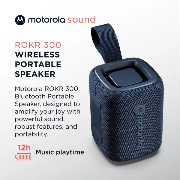 Nešiojamos Bluetooth garso kolonėlės Motorola ROKR 300 7 W Mėlyna