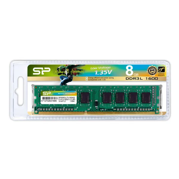 RAM atmintis Silicon Power SP008GLLTU160N02 8 GB 1600 mHz CL11 DDR3L