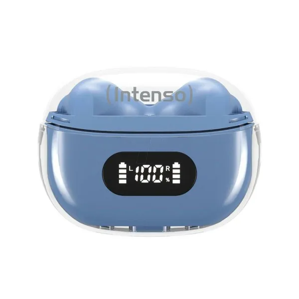 Ausinės su mikrofonu INTENSO Buds Plus Auriculares TWS ANC+ENC Mėlyna