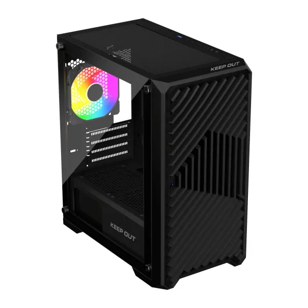 ATX Semi-tower Korpus KEEP OUT XC-220 ARGB 4FANS Must