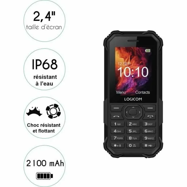 Mobilusis telefonas Logicom XTREM_40_BK 2.4" Juoda