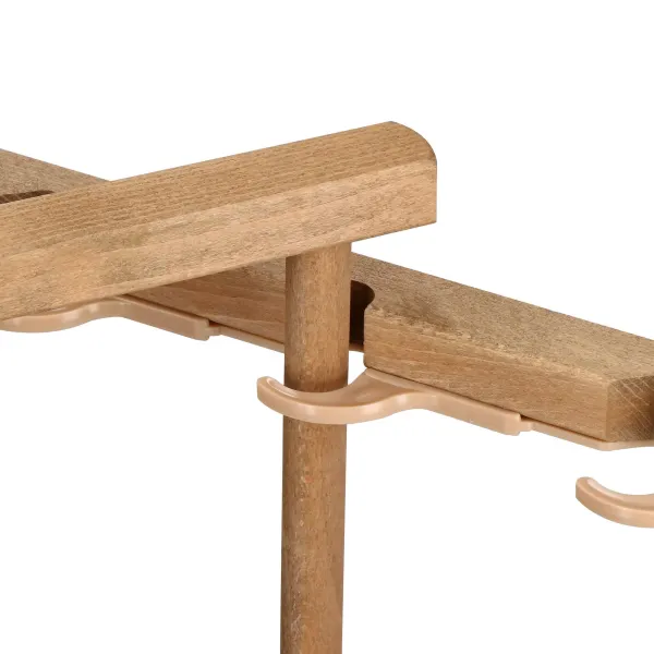 Складной садовый стул Springos DC006 DSWLG, пропитанный, зелено-белая ткань