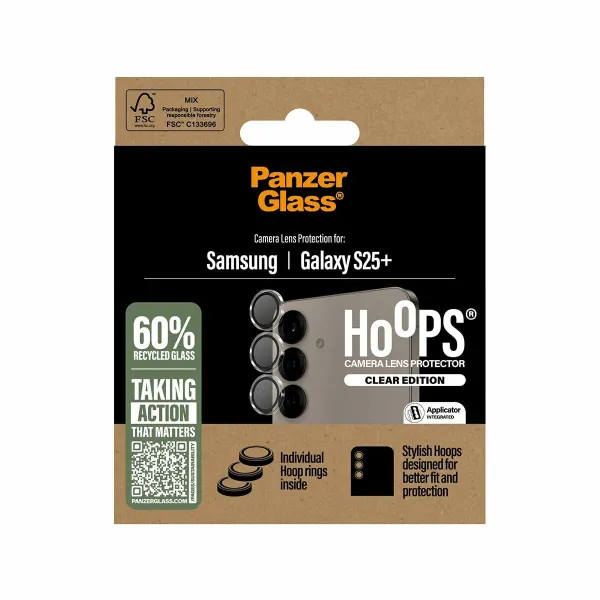 Pārvietojams Pārsegs PanzerGlass Hoops Lens Protector Galaxy S25 Plus Caurspīdīgs