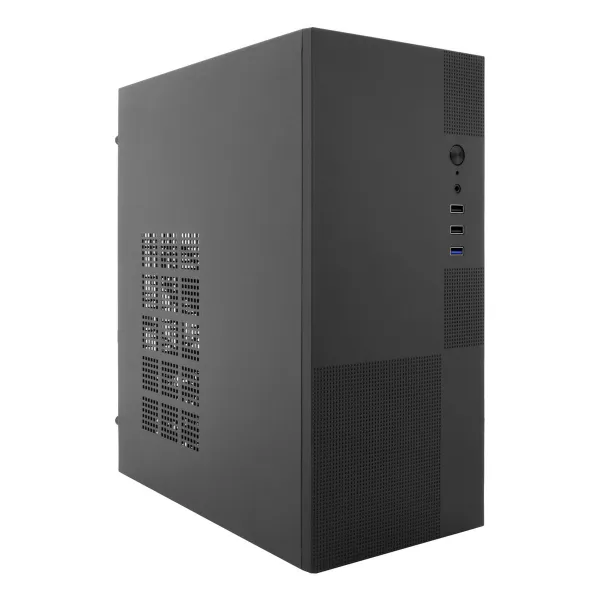 ATX pusiau bokšto tipo korpusas CoolBox M440 500w fuente Juoda