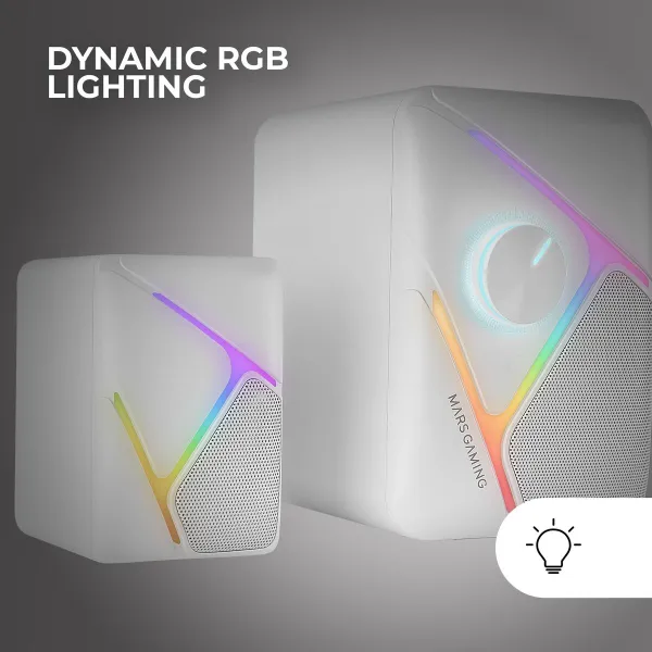 PC Speakers Mars Gaming MSH21W White 4 W