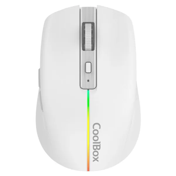Juhtmevaba Hiir CoolBox COO-MOU-W01-W Valge 1600 dpi
