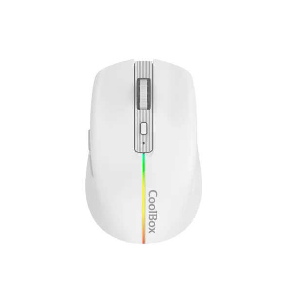 Juhtmevaba Hiir CoolBox COO-MOU-W01-W Valge 1600 dpi