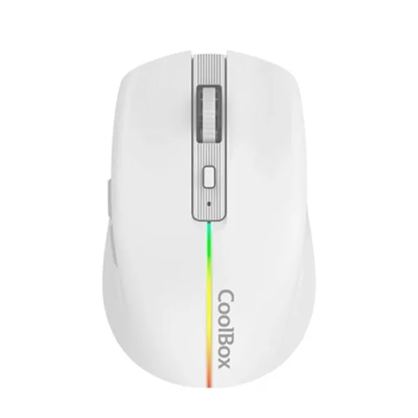 Juhtmevaba Hiir CoolBox COO-MOU-W01-W Valge 1600 dpi