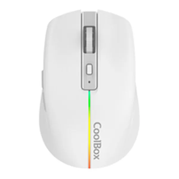 Juhtmevaba Hiir CoolBox COO-MOU-W01-W Valge 1600 dpi