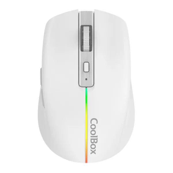 Juhtmevaba Hiir CoolBox COO-MOU-W01-W Valge 1600 dpi