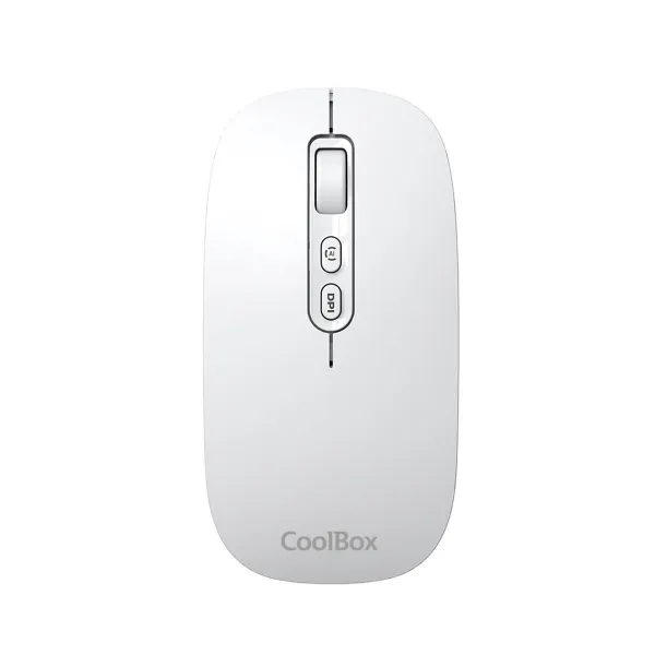 Bezvadu Pele CoolBox COO-MOU-W02-W Balts 1600 dpi