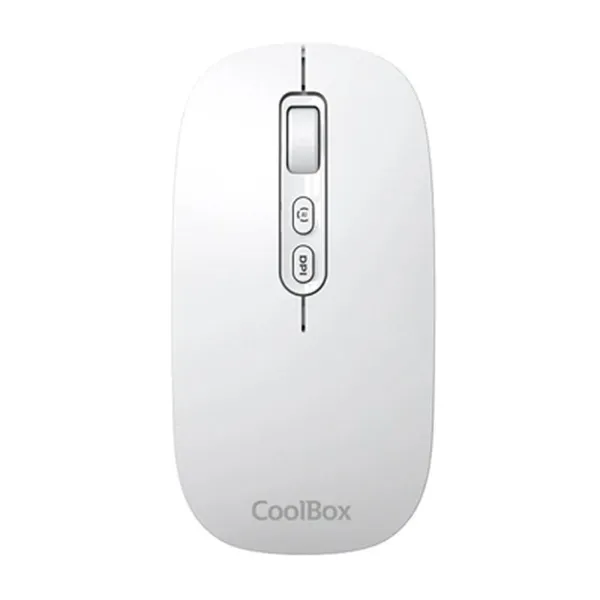 Bezvadu Pele CoolBox COO-MOU-W02-W Balts 1600 dpi