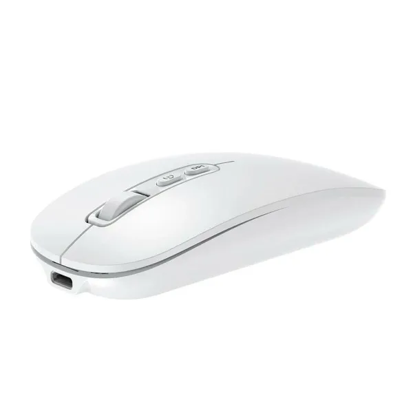 Bezvadu Pele CoolBox COO-MOU-W02-W Balts 1600 dpi
