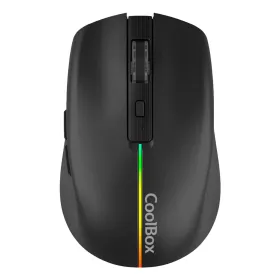 Juhtmevaba Hiir CoolBox COO-MOU-W01-B Must 1600 dpi