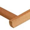 Деревянный шезлонг Springos DC0012 DSWY, пропитанный, желто-белая ткань