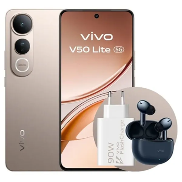Смартфоны Vivo V50 Lite 6,7" mediatek dimensity 6300 8 GB RAM 256 GB Коричневый Позолоченный
