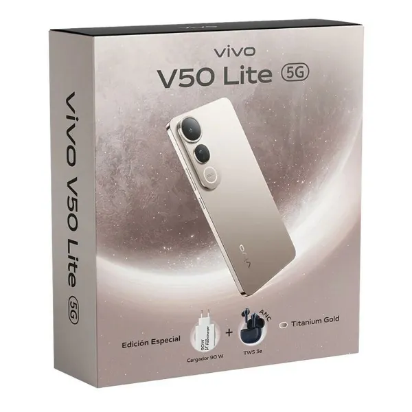 Смартфоны Vivo V50 Lite 6,7" mediatek dimensity 6300 8 GB RAM 256 GB Коричневый Позолоченный