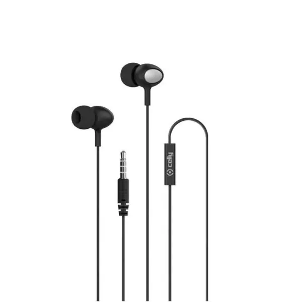 Ausinės su mikrofonu Celly UP500BK Juoda