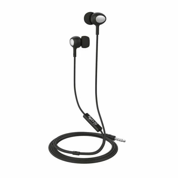 Ausinės su mikrofonu Celly UP500BK Juoda