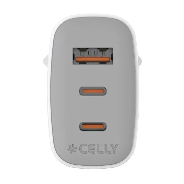 Sienas Lādētājs Celly UPTC1USB2USBC65 Balts