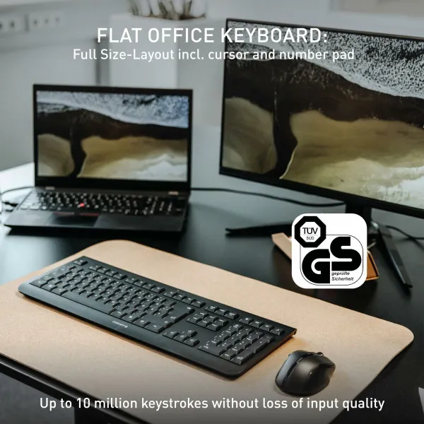 Bezvadu Klaviatūra Cherry JK-3000ES-2 Melns Spāņu Qwerty