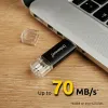 USB atmintukas INTENSO Twist Line 256 GB Antracito (2 vnt.)