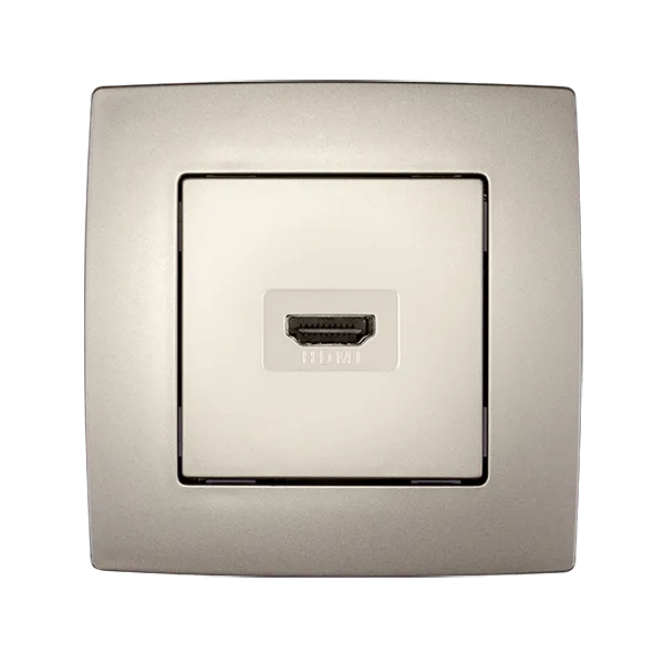 MIESTO HDMI LIZDAS ŠAMPANINIS METALINIS