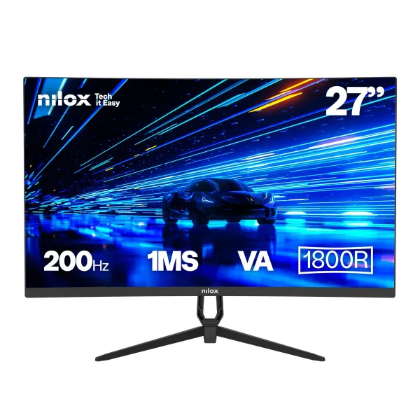 Gaming Monitor Nilox NXM27CRV2001 Full HD LCD 27