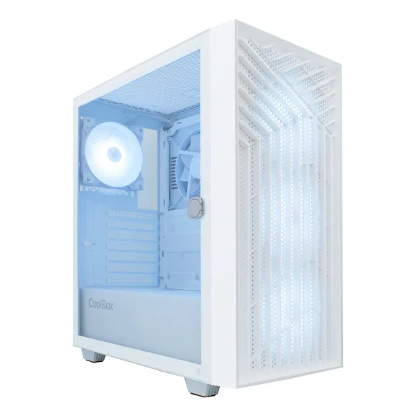 ATX pusiau bokšto tipo korpusas CoolBox COO-CHA-GA300W-0 Balta