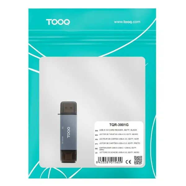 Karšu lasītājs TooQ TQR-3001G Melns Pelēks