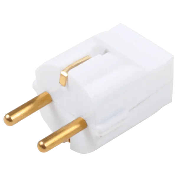 PLUG 1P 16A BAKELITE WHITE