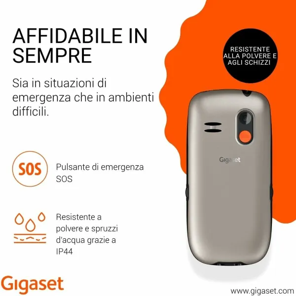 Mobilusis telefonas vyresnio amžiaus žmonėms Gigaset S30853-H1230-R102 Pilka 32 GB RAM