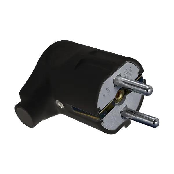 ELMARK ANGLE РАЗЪЕМ SCHUKO 16Ð 2Ð +Ð• ЧЕРНЫЙ