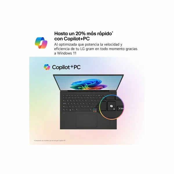 Portatīvais dators LG Gram 15Z80T-G.AU75B 15" 16 GB RAM 512 GB 512 GB SSD Spāņu Qwerty AMD Ryzen AI 9 HX 370