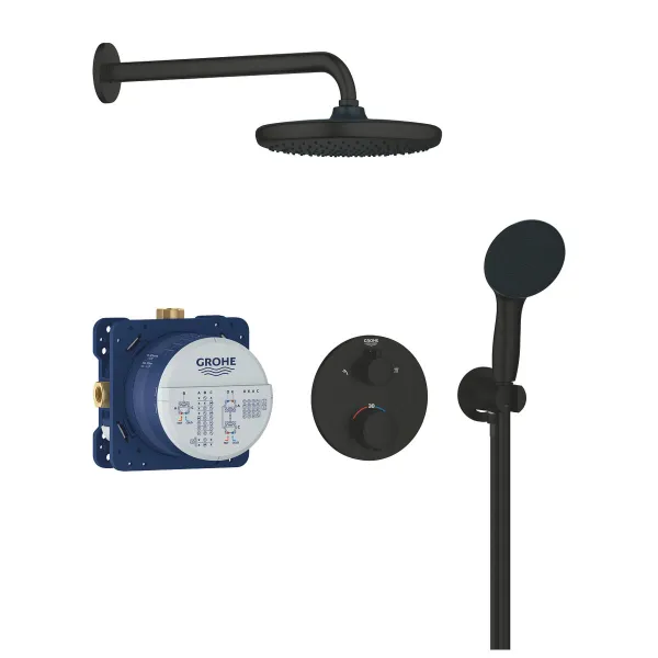Dušas kolonna Grohe Melns 25 cm