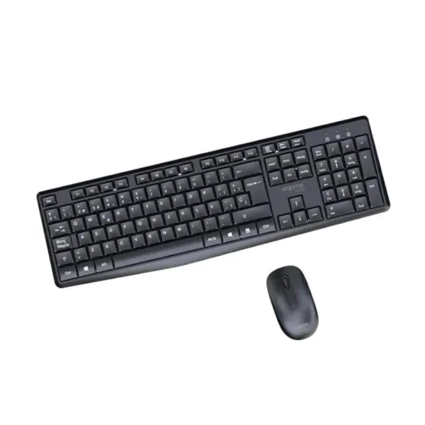 Klaviatūra ir pelė approx! X420B Juoda Ispanų Ispaniška Qwerty