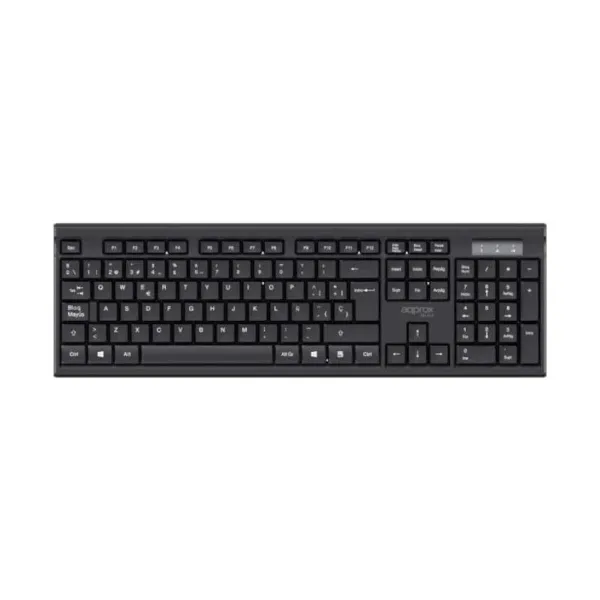 Klaviatūra un Pele approx! MX410 Melns Spāņu Spāņu Qwerty (2 gb.)