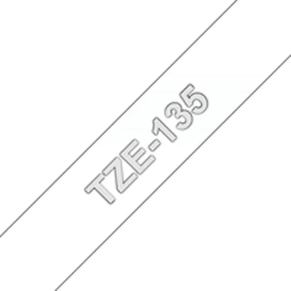Laminated Tape for Labelling Machines Brother TZE135 White 12 mm x 8 m