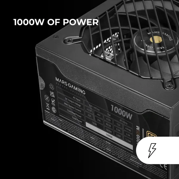 Maitinimo blokas Mars Gaming MPB1000SIM ATX 1000 W 80 Plus Gold