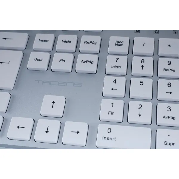 Klaviatūra ir pelė Tacens 6ZENITHWES Balta Ispaniška Qwerty (3 vnt.)