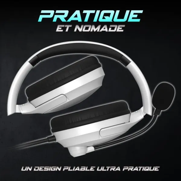 Ausinės su mikrofonu Spirit of Gamer Pro H4 Balta