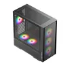ATX Pus-torņveida Kārba KEEP OUT KO XC-805 MESH ARGB USB3 Melns